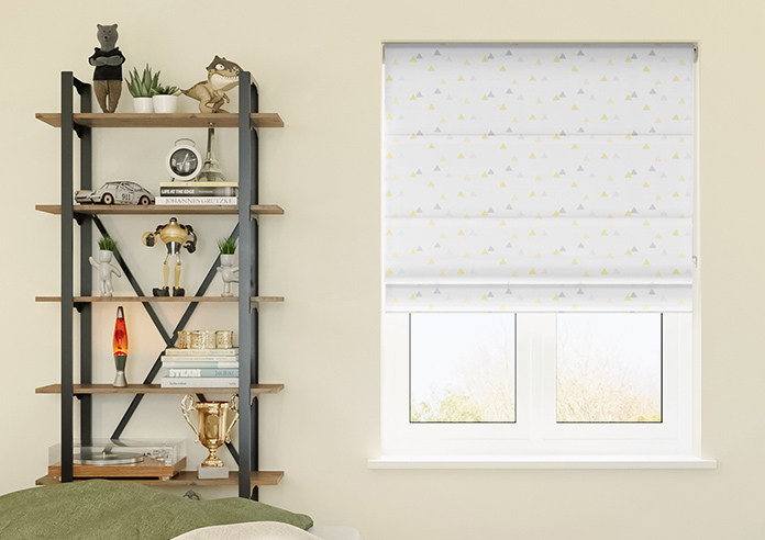 Faceted, Goldie - Twist&Fit Roman Blind - Image 3